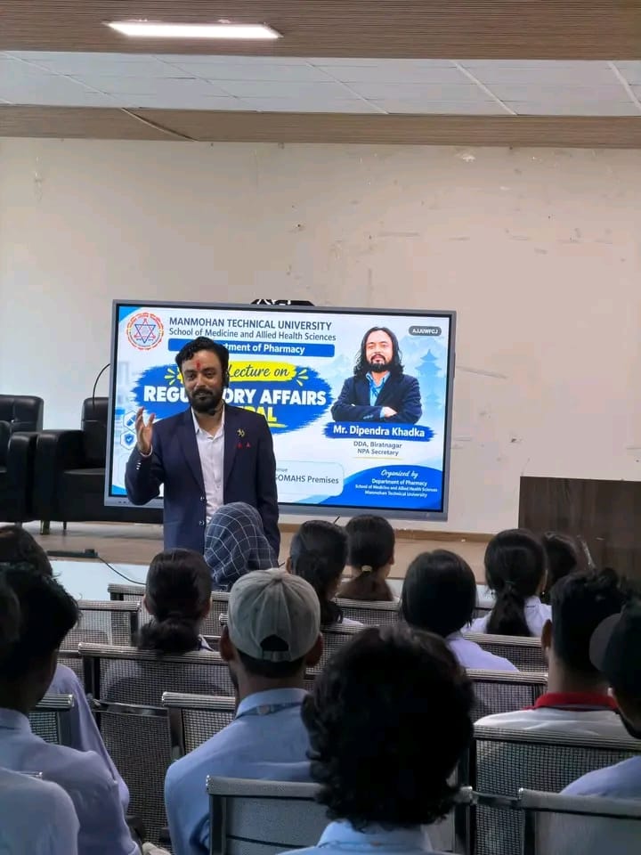 Guest Lecture on "Regulatory Affairs in Nepal" at MTU